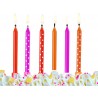 6 Candele con Pois per Compleanno Prezzo