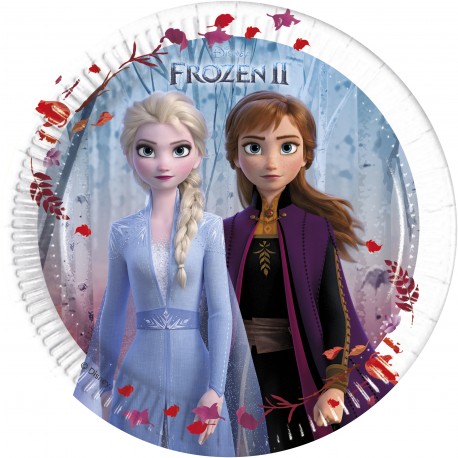 8 Piatti Frozen 2 di Carta 20cm