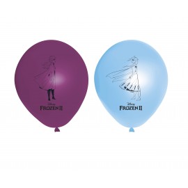 8 Palloncini Frozen 2 di Lattice 28 cm