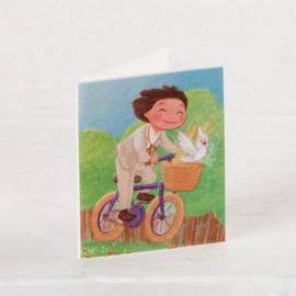 100 Biglietti Libricino Bambino in Bici