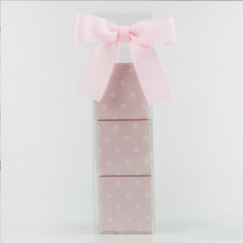 Astuccio a Pois con 3 Cioccolatini