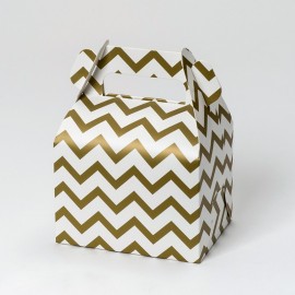 25 Scatole di Cartone Pieghevole con Maniglia 11x15x8,6 cm
