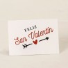  5 biglietti di auguri di San Valentino pretagliati 5 x 3,5 cm