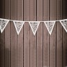 Bandierine Triangolari con Fiori 19,5 x 3 m