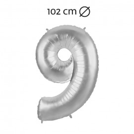 Palloncino Numero 9 Foil 102 cm