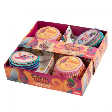 Kit Decorazioni Cupcake Trolls