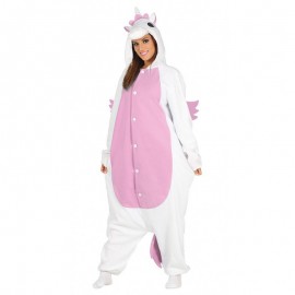 Costume da Unicorno per Adulto Bianco e Rosa