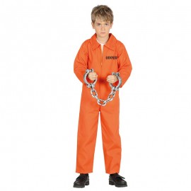 Costume da Carcerato Arancione per Bambino