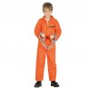 Costume da Carcerato Arancione per Bambino