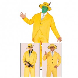 Costume da Gangster di Colore Giallo per Uomo