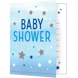 8 Inviti Baby Shower 1 Anno Bambino Stelline