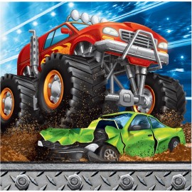 16 Tovaglioli Monster Truck 25 cm