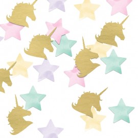 Confetti Unicorno Foil Dorato
