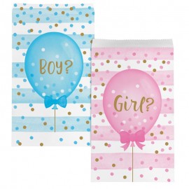 10 Sacchetti di Carta Baby Shower Rivelazione Sesso