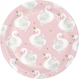 8 Piatti con Cigno 18 cm 8 Piatti con Cigno 18 cm