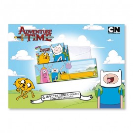 6 Inviti con Busta Adventure Time 6 Inviti con Busta Adventure Time