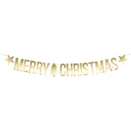 Banner Merry Christmas Dorato 10.5x150 cm