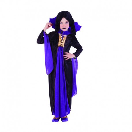 Costume Vampiressa Gotica Lilla Bambina Economico