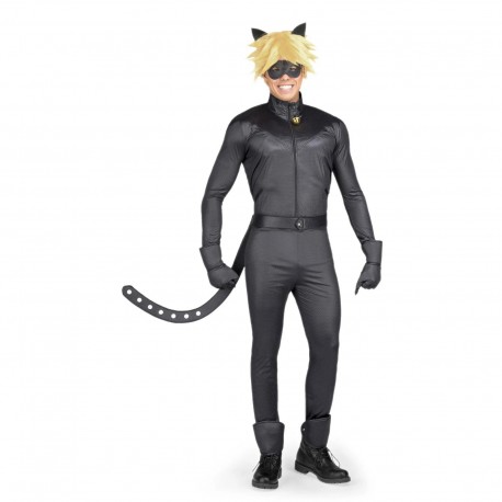 Costume da Chat Noir Miraculous Intero per Uomo