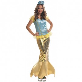 Costume da Sirenetta Oro per Donna