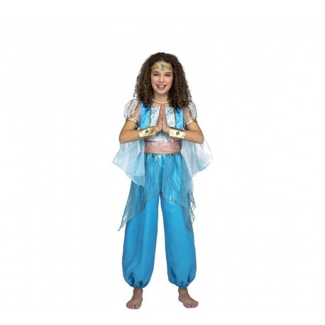 Costume da Principessa Araba Turchese Bambini