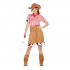 Costume da Cowgirl con Gonna per Donna Economico