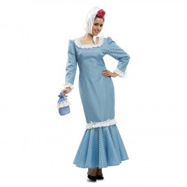 Costume da Madrilena Blu per Donna