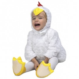 Costume da Pulcino Bianco di Peluche per Bambini