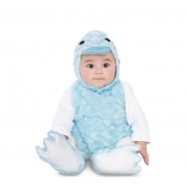 Costume da Anatroccolo Blu di Peluche per Bambini