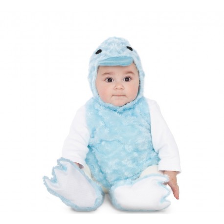 Costume da Anatroccolo Blu di Peluche per Bambini