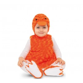 Costume da Anatroccolo Arancione di Peluche per Bambini