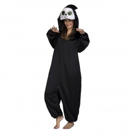 Costume Fantasma Luminoso Per Bambini 4 Pezzi Con Borsetta A Zucca E Occhiali - Taglia 120-130 Cm Per Halloween E Feste In Maschera