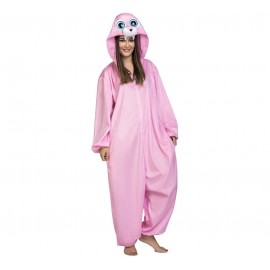 Costume da Tricheco Rosa Big Eyes per Adulti