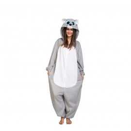 Costume da Orso Grigio Big Eyes per Bambini