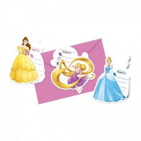 6 Inviti Principesse Disney