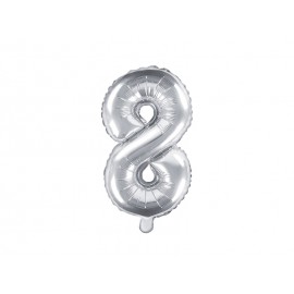 Palloncino Numero 8 Foil 35 cm