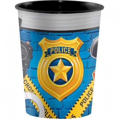 Bicchiere Police Party di Plastica 0,473 L Shop