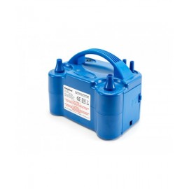 Pompa Elettrica Per Palloncini Portatile 590g Con 2 Ugelli - Gonfiatore Rapido Per Feste E Compleanni (Blu, Spina UE)