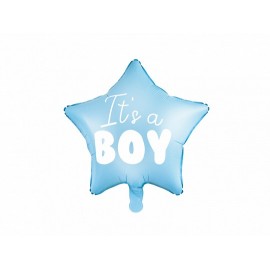 Palloncino a forma di stella Its a Boy Foil 45cm