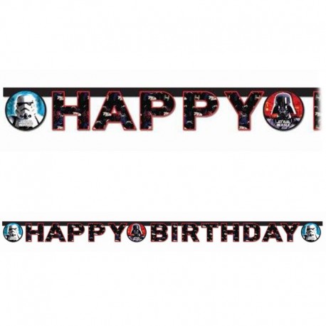Festone Happy Birthday Star Wars