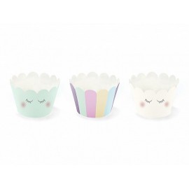 6 Pirottini Cupcake Unicorno