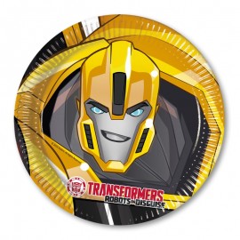 8 Piatti Transformers 23 cm 8 Piatti Transformers 23 cm