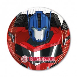 8 Piatti Transformers 20 cm 8 Piatti Transformers 20 cm