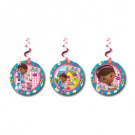 3 Decorazioni appese Dottoressa Peluche 3 Decorazioni appese Dottoressa Peluche