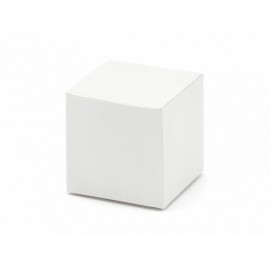 10 Scatolette Bianche di Carta Quadrate
