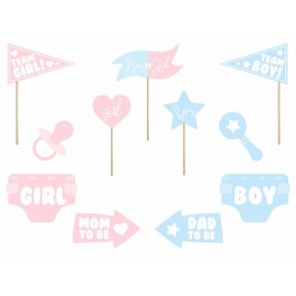 11 Accessori Photobooth Gender Reveal