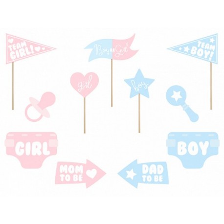 11 Accessori Photobooth Gender Reveal