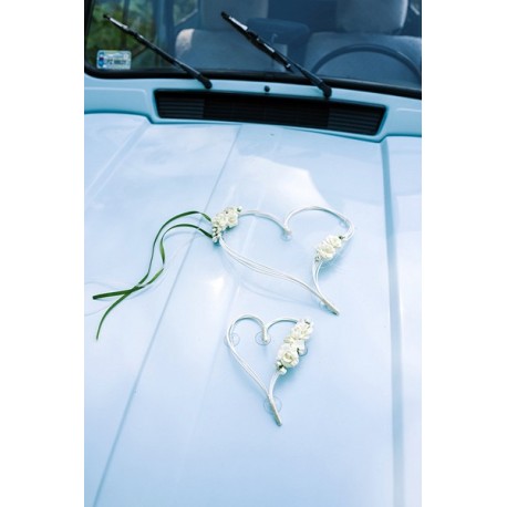 Decorazione Fiori Finti Per Auto E Matrimonio – Scegli La Tua Variante Tra Cuori E Bouquet