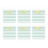 6 Sacchettini a Righe Color Pastello