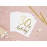 dove comprare 20 Tovaglioli 30 Compleanno Oro 33 cm